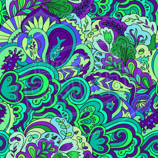 Trippy Psychedelic 008 Printed Pattern Vinyl