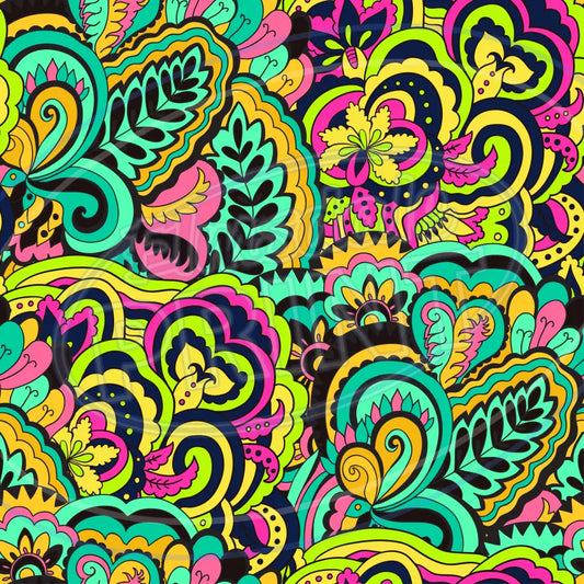Trippy Psychedelic 010 Printed Pattern Vinyl