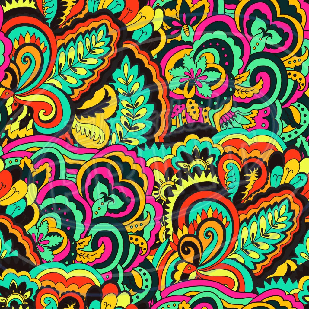 Trippy Psychedelic 011 Printed Pattern Vinyl