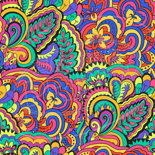 Trippy Psychedelic 012 Printed Pattern Vinyl