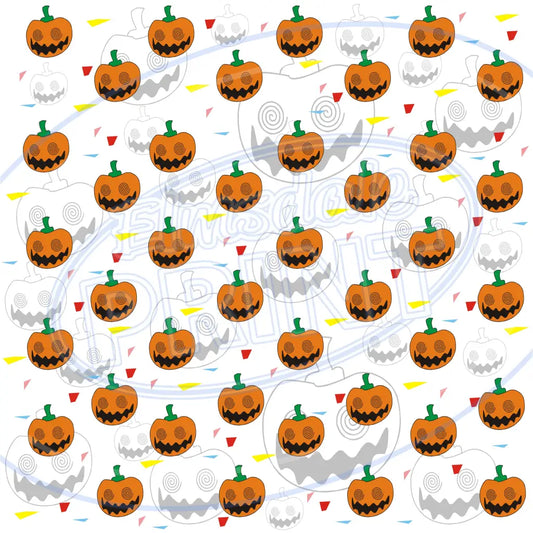 Pumpkin Head 008 Printed Pattern Vinyl
