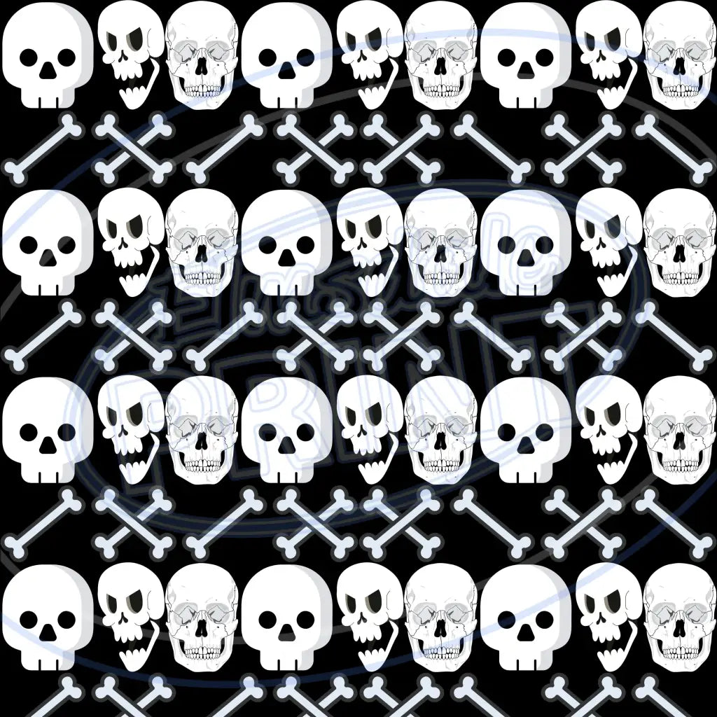 Rack Of Bones 007 Printed Pattern Vinyl