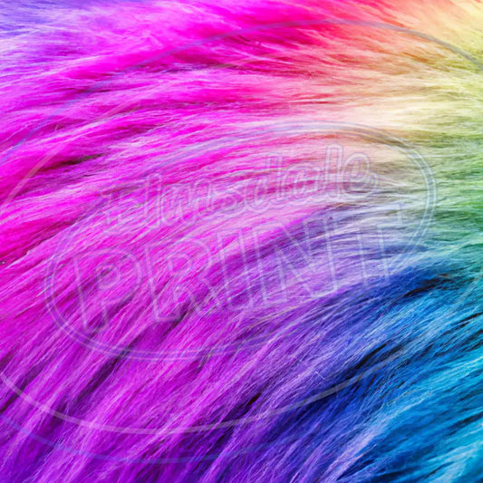 Rainbow Fur 002 Printed Pattern Vinyl