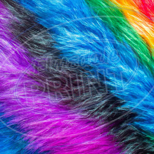 Rainbow Fur 005 Printed Pattern Vinyl
