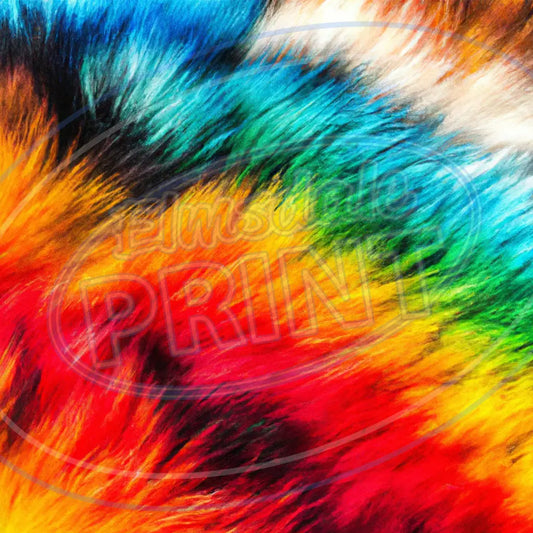 Rainbow Fur 006 Printed Pattern Vinyl