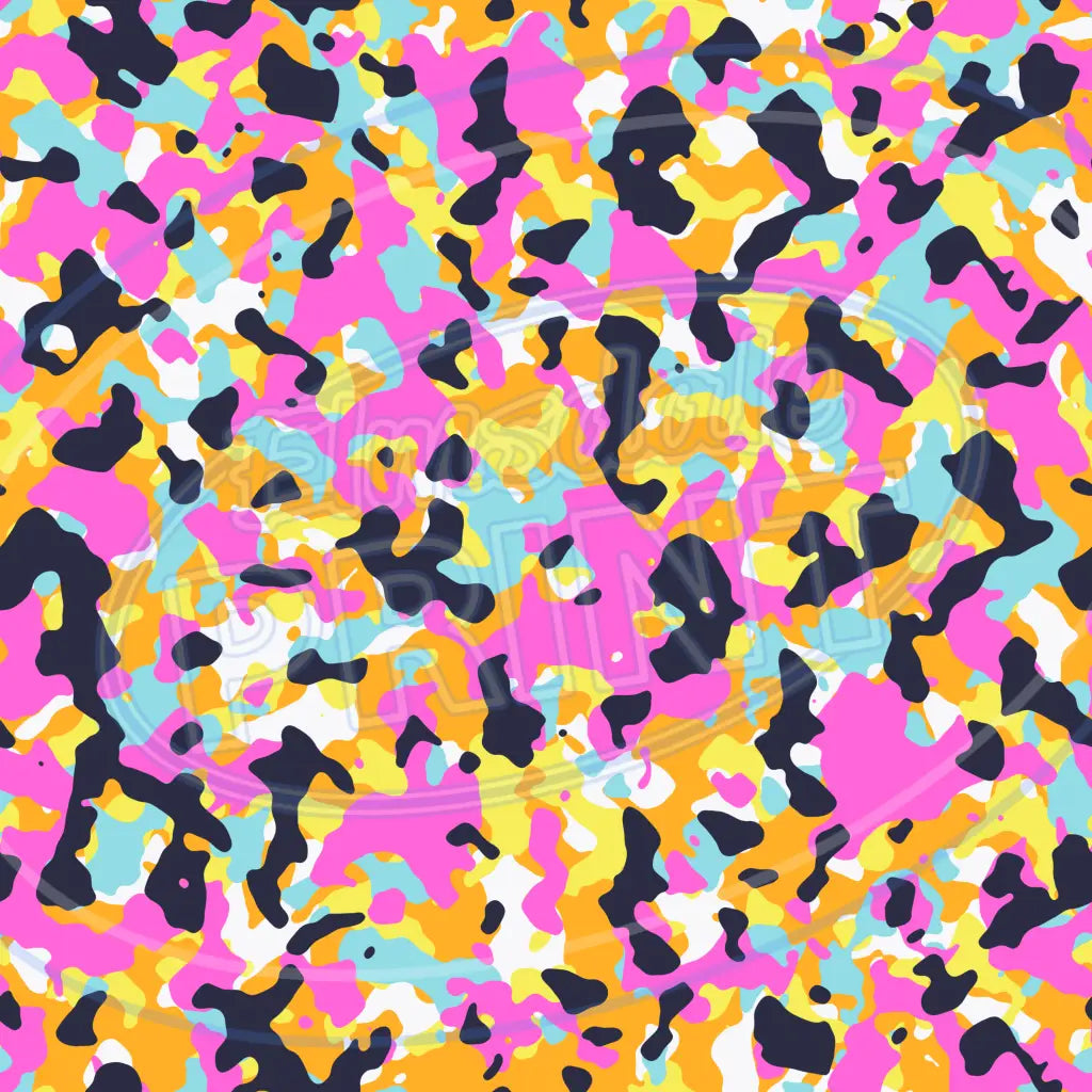 Rave Camo 004 Printed Pattern Vinyl