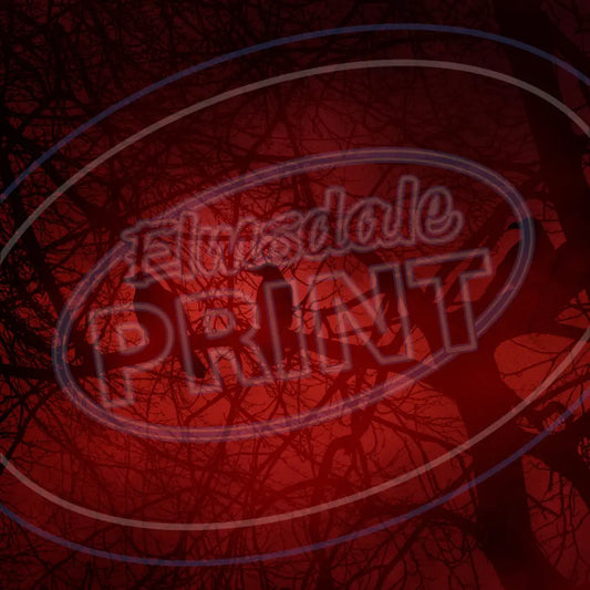Red Goth Forest 004 Printed Pattern Vinyl