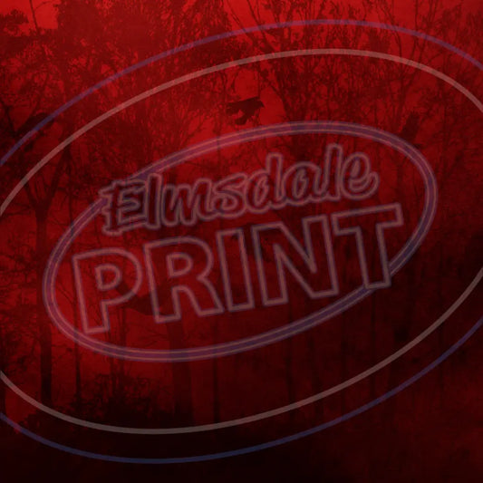 Red Goth Forest 007 Printed Pattern Vinyl