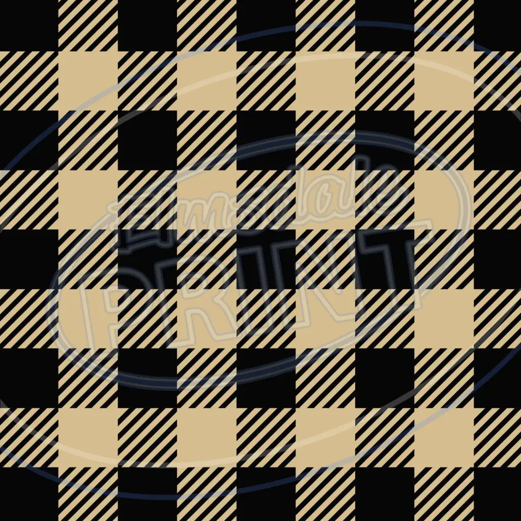 Red & Tan Plaid 001 Printed Pattern Vinyl