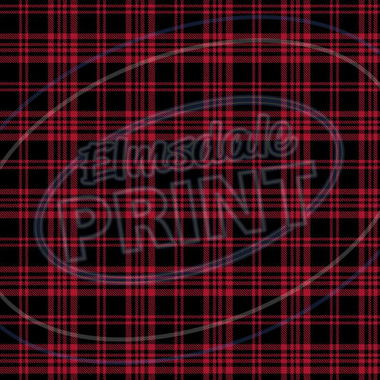 Red & Tan Plaid 002 Printed Pattern Vinyl