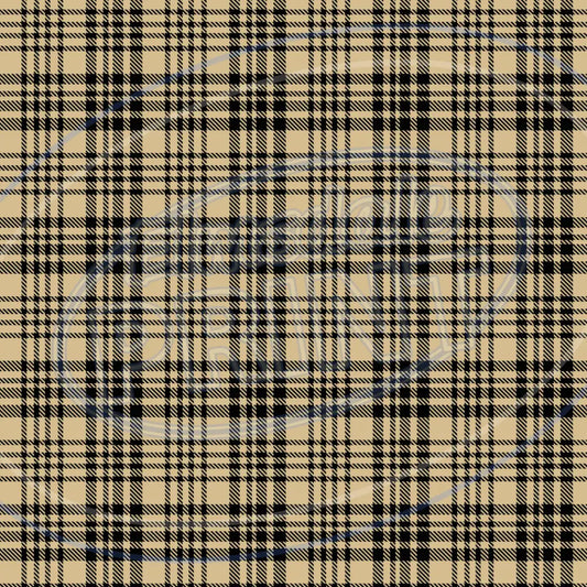 Red & Tan Plaid 003 Printed Pattern Vinyl