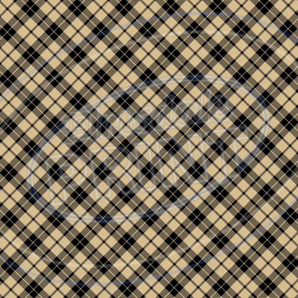 Red & Tan Plaid 005 Printed Pattern Vinyl