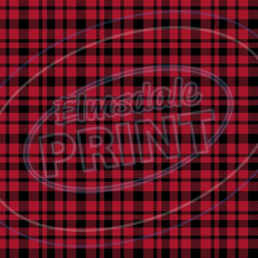 Red & Tan Plaid 006 Printed Pattern Vinyl