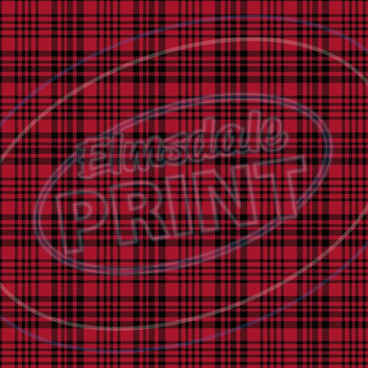 Red & Tan Plaid 008 Printed Pattern Vinyl