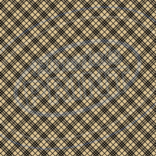 Red & Tan Plaid 013 Printed Pattern Vinyl