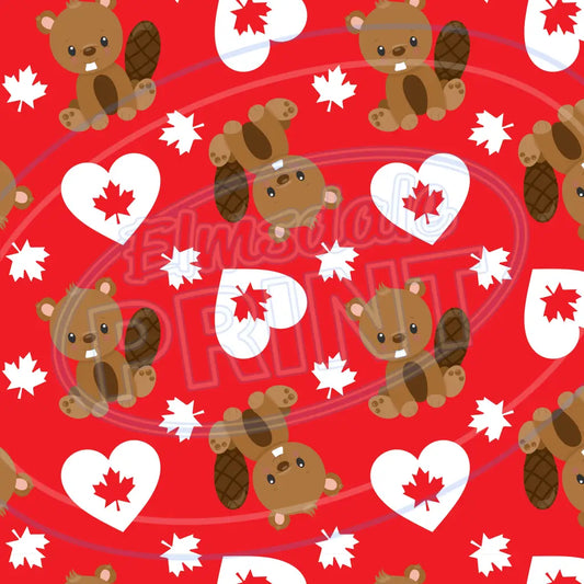 Cartoon Canada 003 Printed Pattern Vinyl