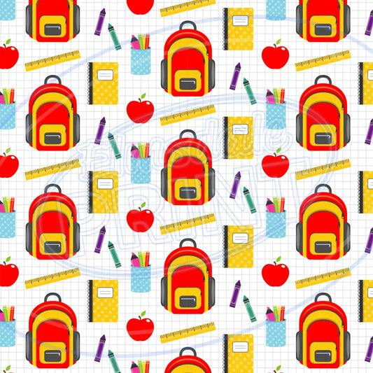 School Supplies 002 Printed Pattern Vinyl