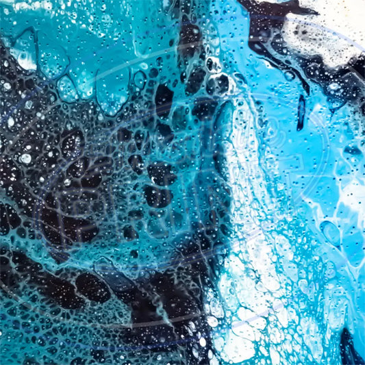 Sea Foam Pour 002 Printed Pattern Vinyl