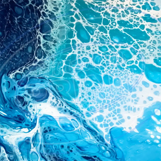 Sea Foam Pour 004 Printed Pattern Vinyl