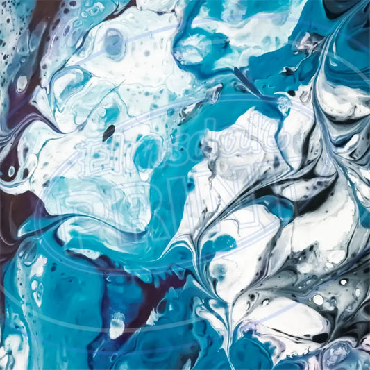 Sea Foam Pour 008 Printed Pattern Vinyl
