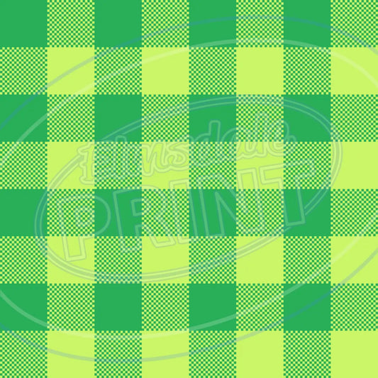 St. Pattys Plaid 003 Printed Pattern Vinyl
