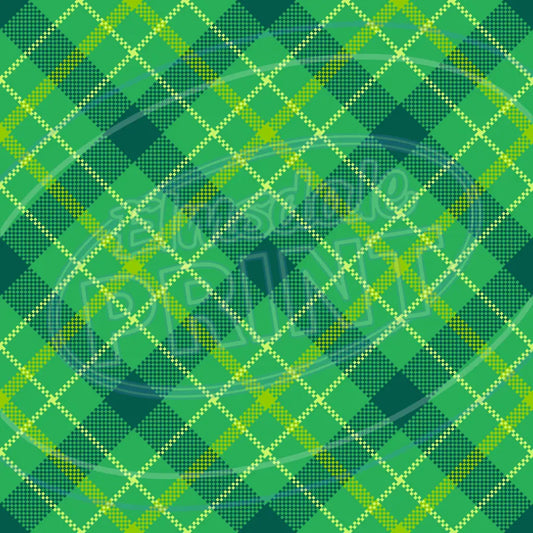 St. Pattys Plaid 006 Printed Pattern Vinyl