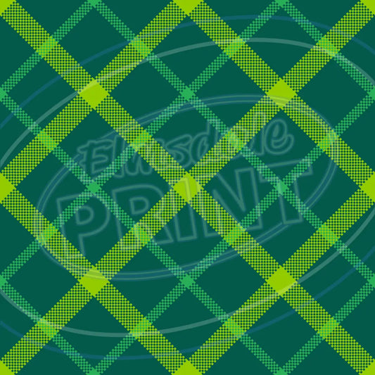 St. Pattys Plaid 008 Printed Pattern Vinyl