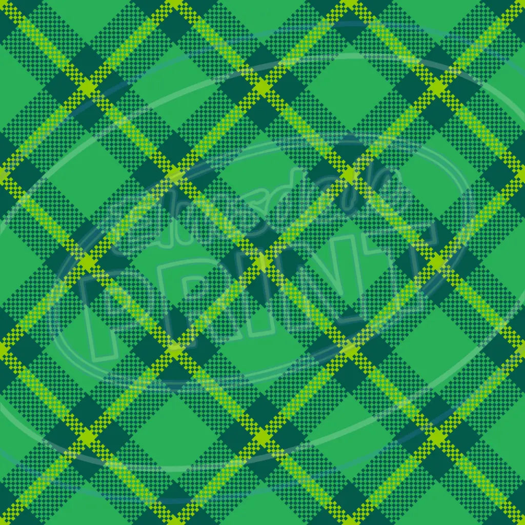 St. Pattys Plaid 013 Printed Pattern Vinyl