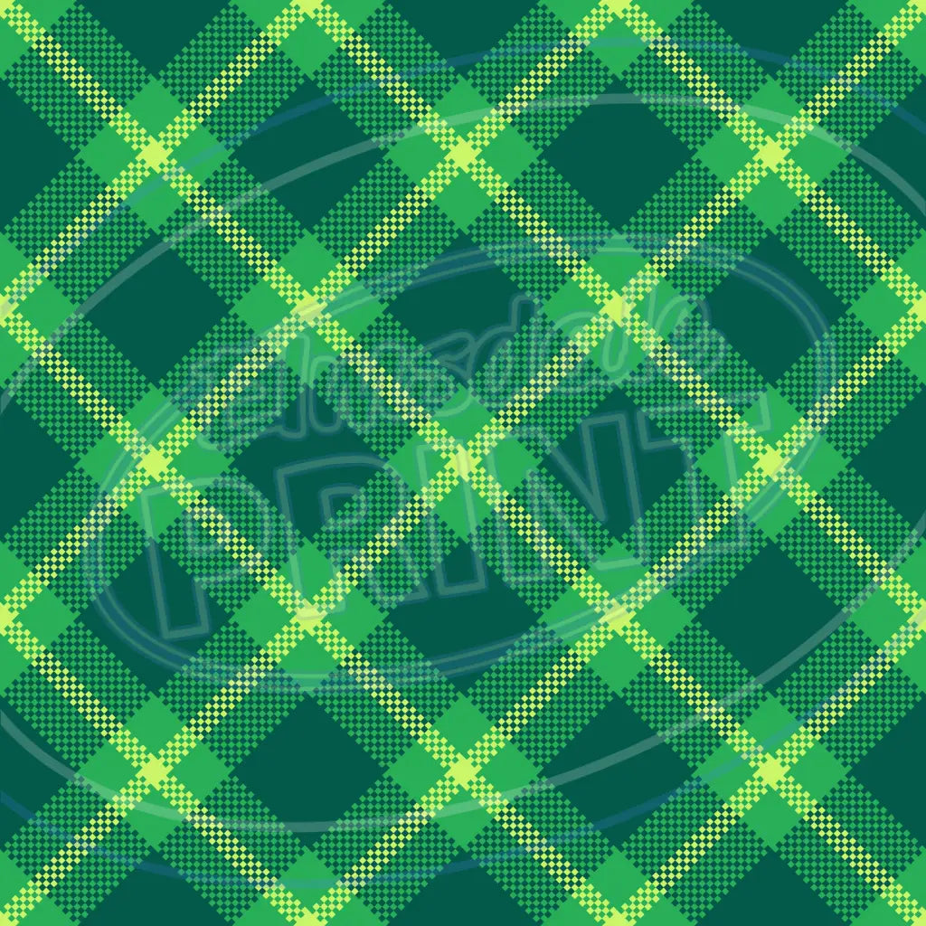St. Pattys Plaid 014 Printed Pattern Vinyl