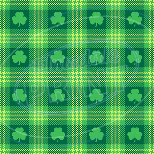 St. Pattys Plaid 018 Printed Pattern Vinyl