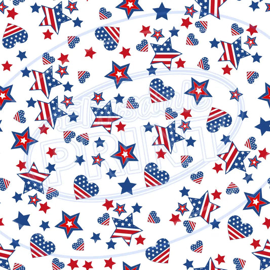 Stars & Stripes 005 Printed Pattern Vinyl