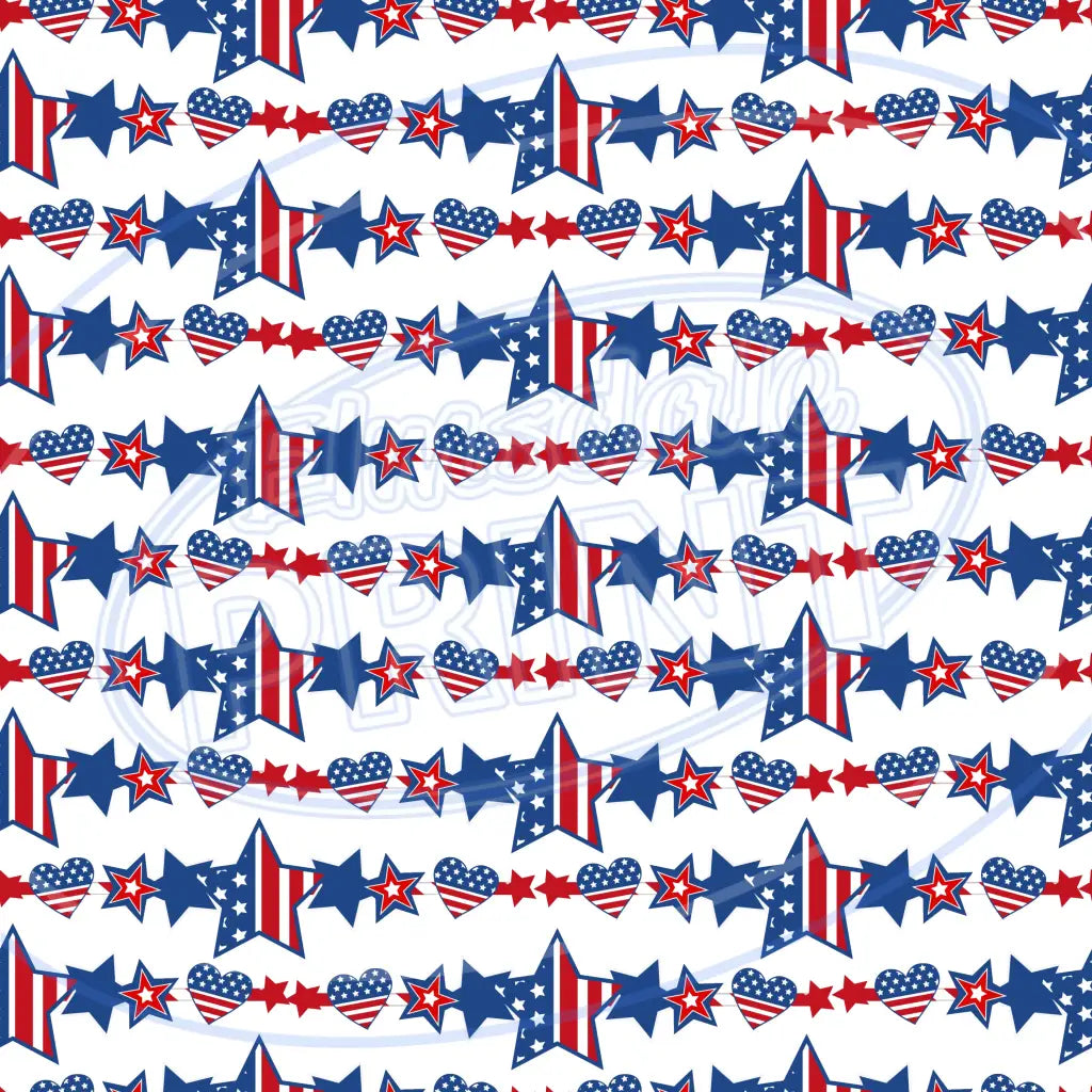 Stars & Stripes 008 Printed Pattern Vinyl