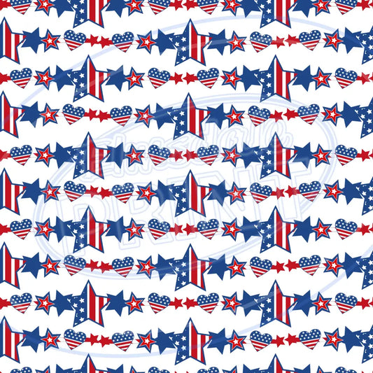 Stars & Stripes 008 Printed Pattern Vinyl
