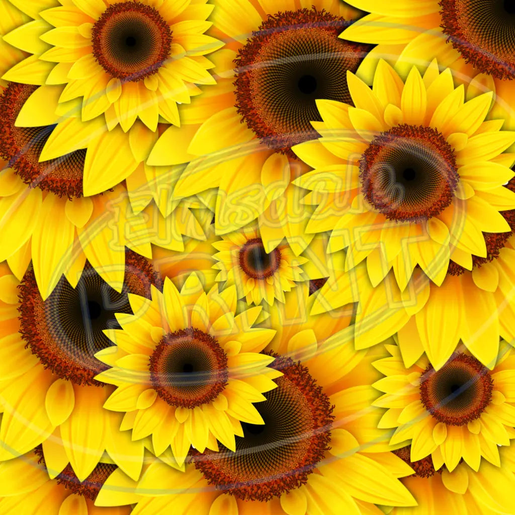 Sunny Sunflower 003 Printed Pattern Vinyl