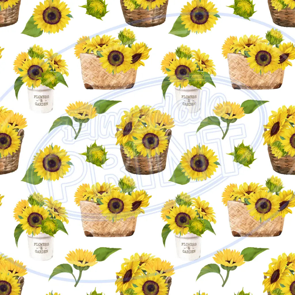 Sunny Sunflower 010 Printed Pattern Vinyl