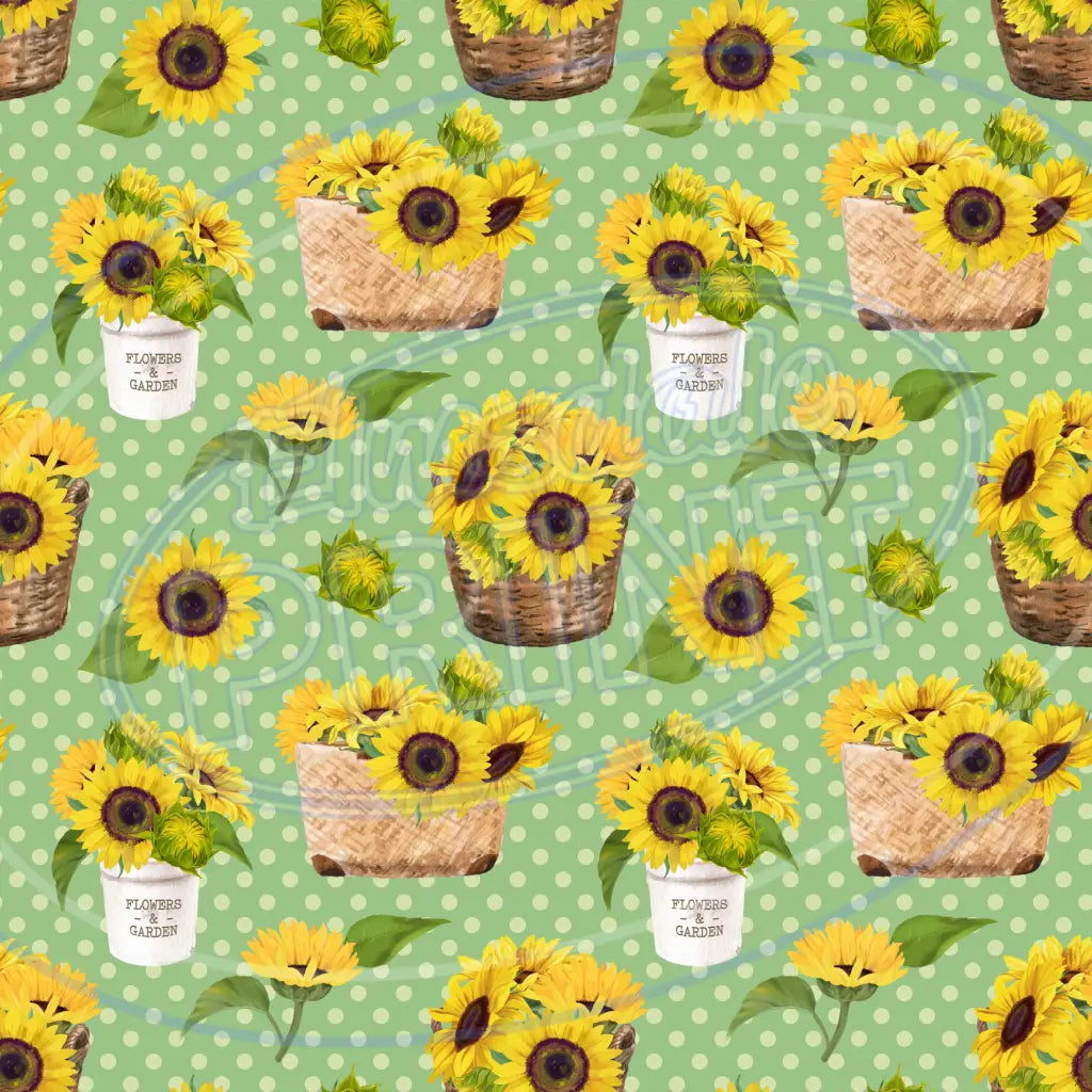 Sunny Sunflower 011 Printed Pattern Vinyl