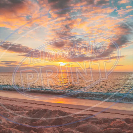 Sunset Sea 001 Printed Pattern Vinyl