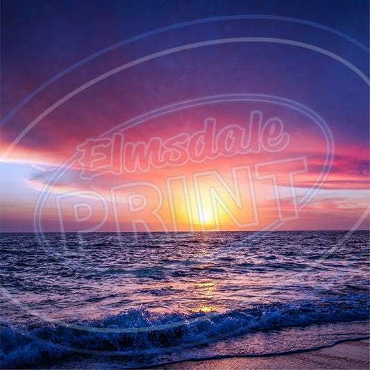 Sunset Sea 003 Printed Pattern Vinyl