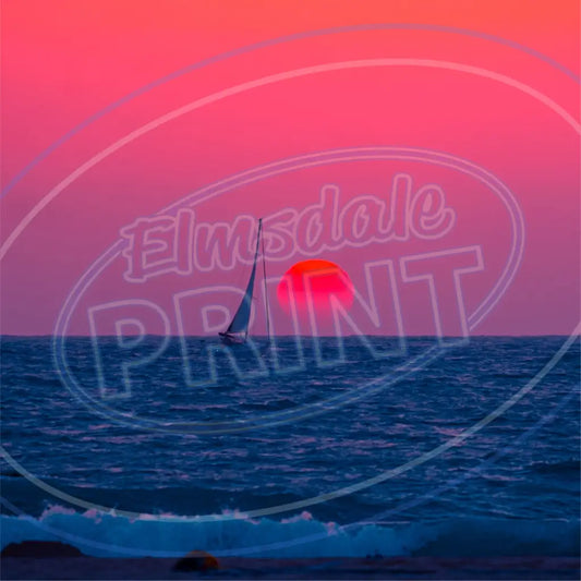 Sunset Sea 005 Printed Pattern Vinyl