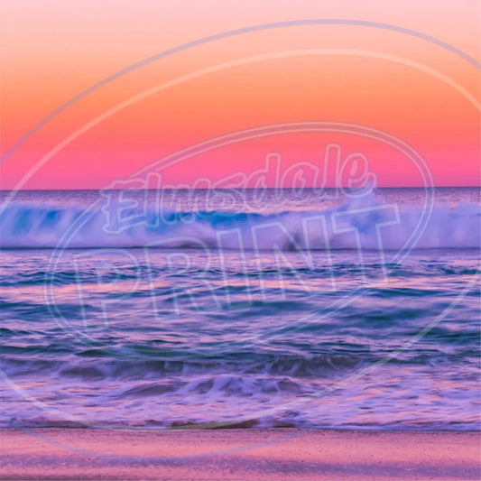 Sunset Sea 006 Printed Pattern Vinyl