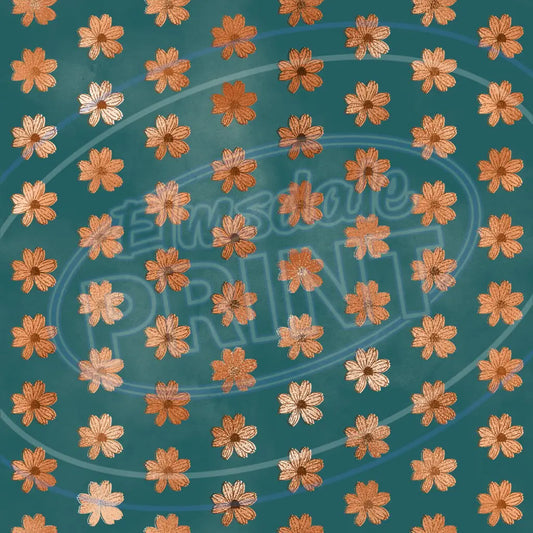 Teal Copper 001 Printed Pattern Vinyl