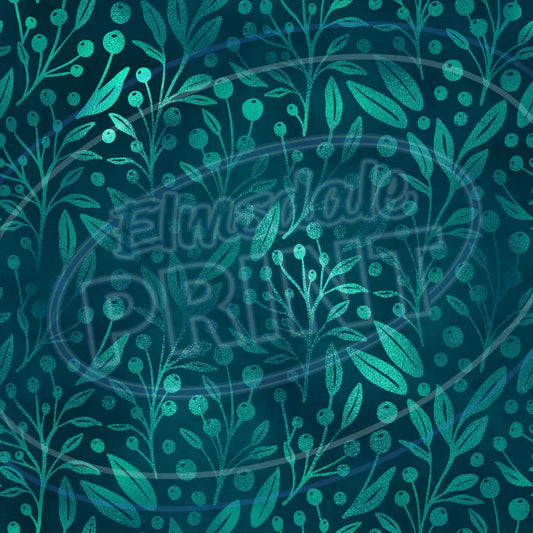 Teal Gold 007 Printed Pattern Vinyl