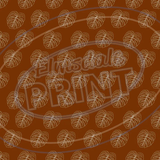 Terra Cotta Leaves 003 Printed Pattern Vinyl