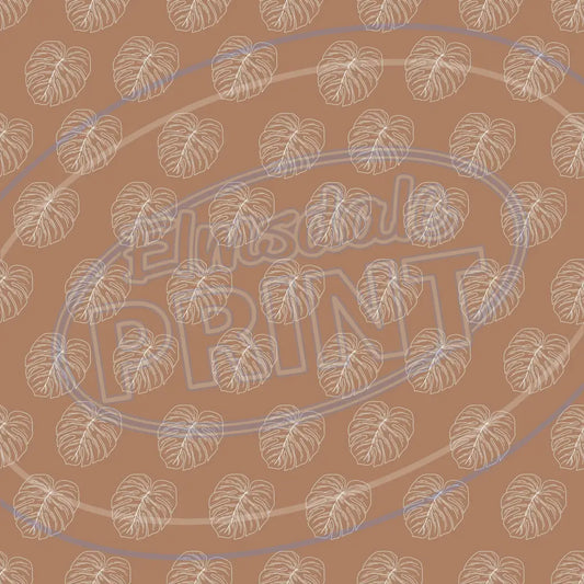 Terra Cotta Leaves 004 Printed Pattern Vinyl