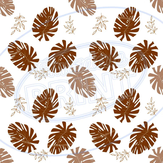 Terra Cotta Leaves 005 Printed Pattern Vinyl