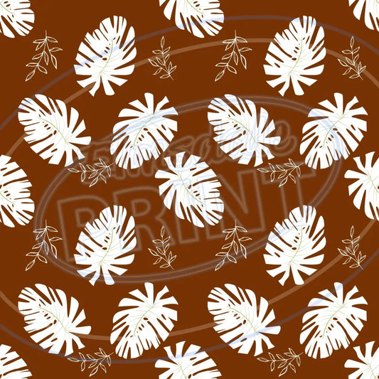 Terra Cotta Leaves 006 Printed Pattern Vinyl