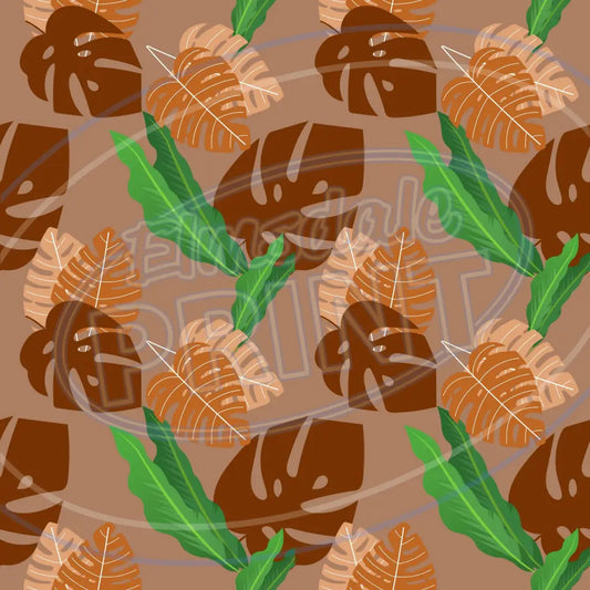 Terra Cotta Leaves 007 Printed Pattern Vinyl