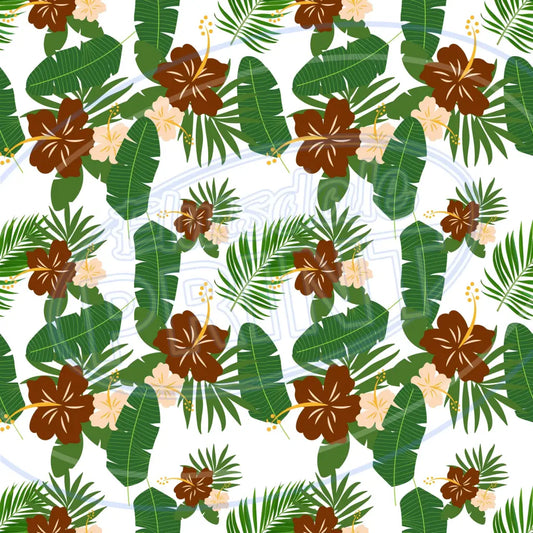 Terra Cotta Leaves 010 Printed Pattern Vinyl