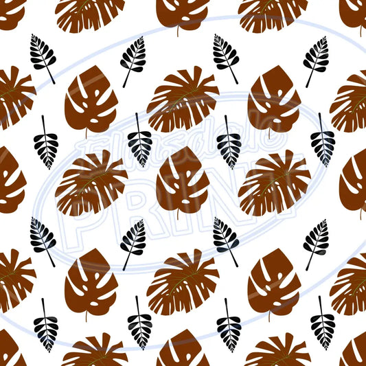 Terra Cotta Leaves 013 Printed Pattern Vinyl