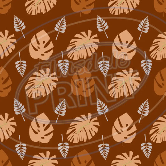 Terra Cotta Leaves 014 Printed Pattern Vinyl